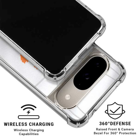Clemson University White Jersey Google Pixel 10 Clear Case